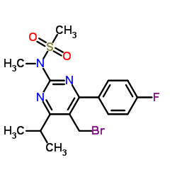 N-[5-bromomethyl-4-(4-fluorophenyl)-6-(1-methylethyl)-2-pyrimidinyl]-N-methyl-methanesulfonamide