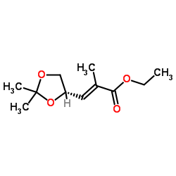 ethyl (E)(S)-3-(2,2-dimethyl[1,3]dioxolane-4-yl)-2-methylacrylate CAS:81997-76-4 第1张