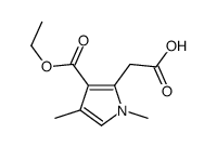 2-(3-ethoxycarbonyl-1,4-dimethylpyrrol-2-yl)acetic acid CAS:82875-55-6 第1张