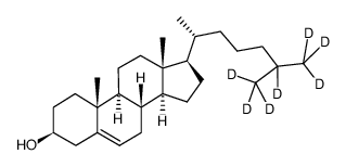 (3S,8S,9S,10R,13R,14S,17R)-10,13-dimethyl-17-[(2R)-6,7,7,7-tetradeuterio-6-(trideuteriomethyl)heptan-2-yl]-2,3,4,7,8,9,11,12,14,15,16,17-dodecahydro-1H-cyclopenta[a]phenanthren-3-ol