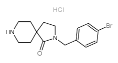 2-[(4-bromophenyl)methyl]-2,8-diazaspiro[4.5]decan-1-one,hydrochloride CAS:832710-56-2 第1张