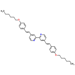 4,4'-Bis[(1E)-2-[4-(hexyloxy)phenyl]ethenyl]-2,2'-bipyridine CAS:846563-66-4 第1张