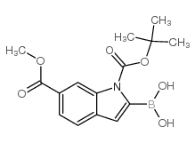 (1-(tert-Butoxycarbonyl)-6-(methoxycarbonyl)-1H-indol-2-yl)boronic acid