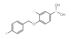 [3-chloro-4-[(4-fluorophenyl)methoxy]phenyl]boronic acid