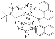 (S)-1-{(R)-2-[DI(1-NAPHTHYL)PHOSPHINO]FERROCENYL}ETHYLDI-TERT.-BUTYLPHOSPHINE CAS:849924-44-3 第1张