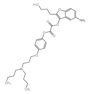 2-O-(5-amino-2-butyl-1-benzofuran-3-yl) 1-O-[4-[3-(dibutylamino)propoxy]phenyl] oxalate