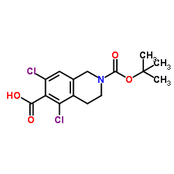 2-(tert-butoxycarbonyl)-5,7-dichloro-1,2,3,4-tetrahydroisoquinoline-6-carboxylic Acid