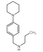 N-[(4-piperidin-1-ylphenyl)methyl]propan-1-amine