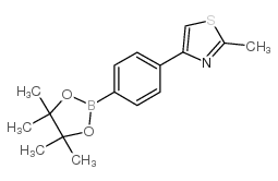 2-methyl-4-[4-(4,4,5,5-tetramethyl-1,3,2-dioxaborolan-2-yl)phenyl]-1,3-thiazole