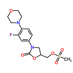 3-[3-Fluoro-4-(4-morpholinyl)phenyl]-5-[[(methylsulfonyl)oxy]methyl]-2-oxazolidinone Cas:858344-36-2 第1张