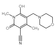 6-Hydroxy-1,4-dimethyl-5-(morpholinomethyl)-2-oxo-1,2-dihydro-3-pyridinecarbonitrile CAS:85843-03-4 第1张