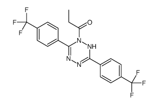 1-[3,6-bis[4-(trifluoromethyl)phenyl]-1H-1,2,4,5-tetrazin-2-yl]propan-1-one