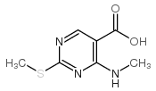 4-(Methylamino)-2-(methylthio)-5-pyrimidinecarboxylic acid