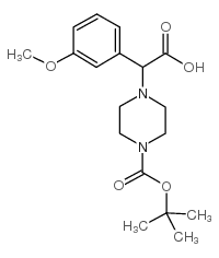 2-(3-methoxyphenyl)-2-[4-[(2-methylpropan-2-yl)oxycarbonyl]piperazin-1-yl]acetic acid