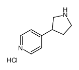 4-pyrrolidin-3-ylpyridine,hydrochloride