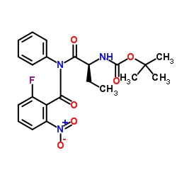 [(1S)-1-[[(2-Fluoro-6-nitrobenzoyl)phenylamino]carbonyl]propyl]carbamic acid 1,1-dimethylethyl ester