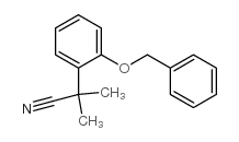 2-methyl-2-(2-phenylmethoxyphenyl)propanenitrile