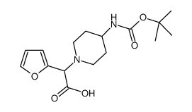 2-(furan-2-yl)-2-[4-[(2-methylpropan-2-yl)oxycarbonylamino]piperidin-1-yl]acetic acid