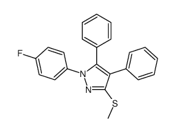 1-(4-fluorophenyl)-3-methylsulfanyl-4,5-diphenylpyrazole CAS:871110-21-3 第1张