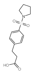 3-(4-pyrrolidin-1-ylsulfonylphenyl)propanoic acid