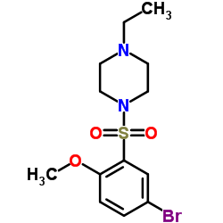 Piperazine, 1-[(5-bromo-2-methoxyphenyl)sulfonyl]-4-ethyl