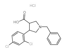 1-benzyl-4-(2,4-dichloro-phenyl)-pyrrolidine-3-carboxylic acid hydrochloride