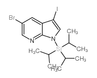 5-Bromo-3-iodo-1-triisopropylsilanyl-1H-pyrrolo[2,3-b]pyridine CAS:875639-49-9 第1张