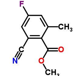 2-Cyano-4-fluoro-6-methyl-benzoic acid methyl ester CAS:877151-43-4 第1张