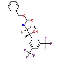 benzyl N-[(1R,2S)-1-[3,5-bis(trifluoromethyl)phenyl]-1-hydroxypropan-2-yl]carbamate CAS:877384-16-2 第1张