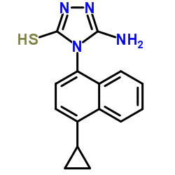 5-amino-4-(4-cyclopropyl-1-naphthalenyl)-2,4-dihydro-3H-1,2,4-Triazole-3-thione CAS:878671-96-6 manufacturer price 第1张