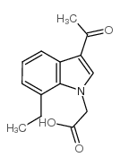 2-(3-acetyl-7-ethylindol-1-yl)acetic acid