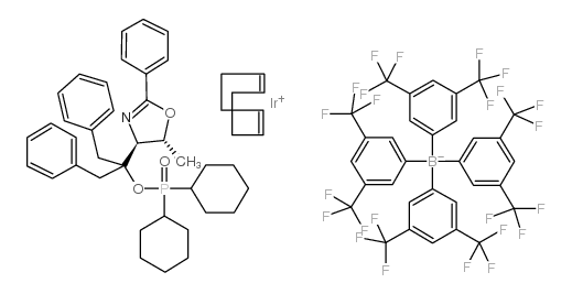 [(1,2,5,6-eta)-1,5-Cyclooctadiene][1-[(4R,5R)-4,5-dihydro-5-methyl-2-phenyl-4-oxazolyl]-2-phenyl-1-(phenylmethyl)ethyl dicyclohexylphosphinite]iridium tetrakis[3,5-bis(trifluoromethyl)phenyl]borate