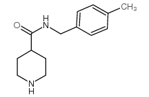 N-[(4-methylphenyl)methyl]piperidine-4-carboxamide