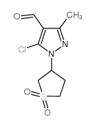 5-chloro-1-(1,1-dioxothiolan-3-yl)-3-methylpyrazole-4-carbaldehyde