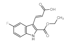 3-(2-ethoxycarbonyl-5-fluoro-1H-indol-3-yl)prop-2-enoic acid