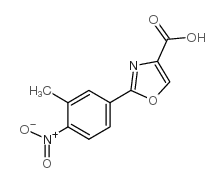 2-(3-methyl-4-nitrophenyl)-1,3-oxazole-4-carboxylic acid CAS:885273-86-9 第1张