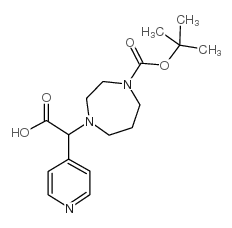 2-[4-[(2-methylpropan-2-yl)oxycarbonyl]-1,4-diazepan-1-yl]-2-pyridin-4-ylacetic acid