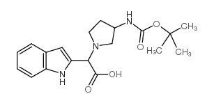 2-[2-amino-3-[(2-methylpropan-2-yl)oxycarbonyl]pyrrolidin-1-yl]-2-(1H-indol-2-yl)acetic acid