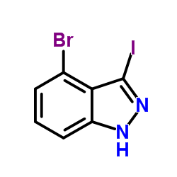 4-Bromo-3-iodo-1H-indazole CAS:885521-72-2 第1张