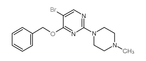 5-bromo-2-(4-methylpiperazin-1-yl)-4-phenylmethoxypyrimidine