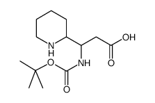 3-[(2-methylpropan-2-yl)oxycarbonylamino]-3-piperidin-2-ylpropanoic acid CAS:886362-32-9 第1张