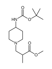 methyl 2-methyl-3-[4-[(2-methylpropan-2-yl)oxycarbonylamino]piperidin-1-yl]propanoate