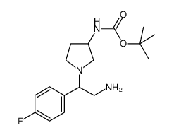 tert-butyl N-[1-[2-amino-1-(4-fluorophenyl)ethyl]pyrrolidin-3-yl]carbamate