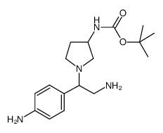 tert-butyl N-[1-[2-amino-1-(4-aminophenyl)ethyl]pyrrolidin-3-yl]carbamate