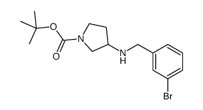 tert-butyl 3-[(3-bromophenyl)methylamino]pyrrolidine-1-carboxylate CAS:887578-25-8 第1张