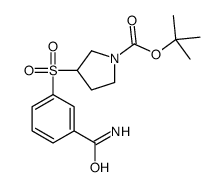 tert-butyl 3-(3-carbamoylphenyl)sulfonylpyrrolidine-1-carboxylate CAS:887587-83-9 第1张