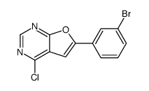 6-(3-bromophenyl)-4-chlorofuro[2,3-d]pyrimidine