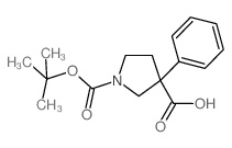 1-[(2-methylpropan-2-yl)oxycarbonyl]-3-phenylpyrrolidine-3-carboxylic acid