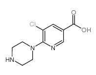 5-chloro-6-piperazin-1-ylpyridine-3-carboxylic acid CAS:889953-74-6 第1张