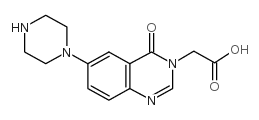 2-(4-oxo-6-piperazin-1-ylquinazolin-3-yl)acetic acid